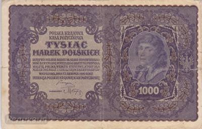 2. Польша. 1000 польских марок 1919 г. 1-я серия M. (300) 1.jpg