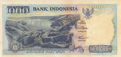 Индонезия. 1000рупий 1992. UNC. (50) 2.jpg