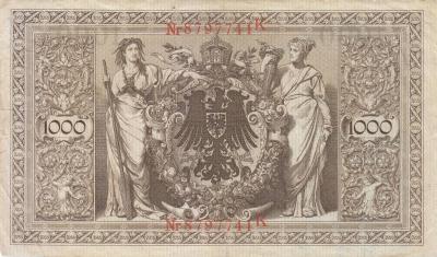 Германия 1000 марок 1910г (красная печать) (150) 2.jpg