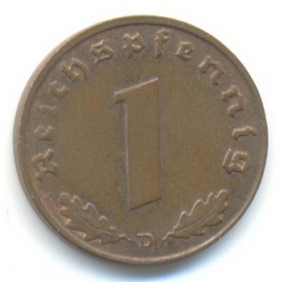 1 пфенниг. Германия 1939 г. 1.JPG