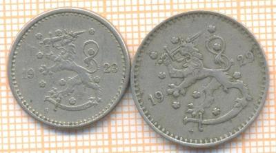 Финляндия 50 пенни 1923 1 марка 1929.jpg