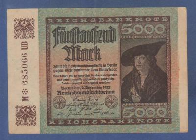 Германия. Веймарская республика. 5000 марок 1922. (130) 1.jpg