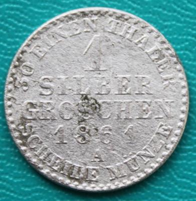 Пруссия Вильгельм серебряный грош 1861 A 210 1.JPG
