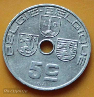 бельгия 5 сантим 1939 1.JPG