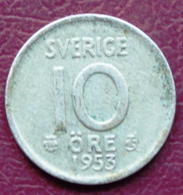 Швеция 10 Эре 1953 90р.JPG