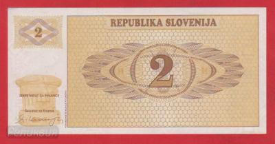 СЛОВЕНИЯ. 2 толара 1990. UNC (40) 1.jpg