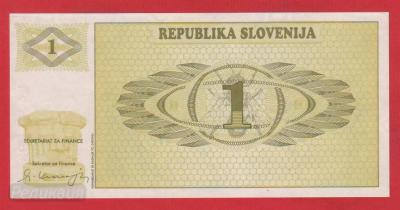 СЛОВЕНИЯ. 1 толар 1990. UNC (40) 1.jpg