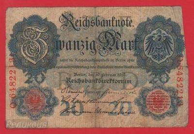 ГЕРМАНИЯ. 20 марок 1914 (80) 1.jpg