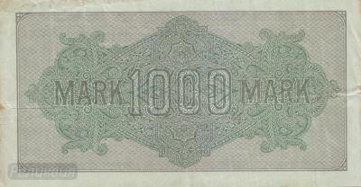 ГЕРМАНИЯ. 1000 марок 1922. Вод. знак - волнистые линии. (120) 2.jpg