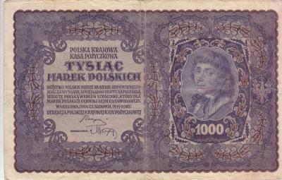 1. Польша. 1000 польских марок 1919 г. 1-я серия L. (300) 1.jpg