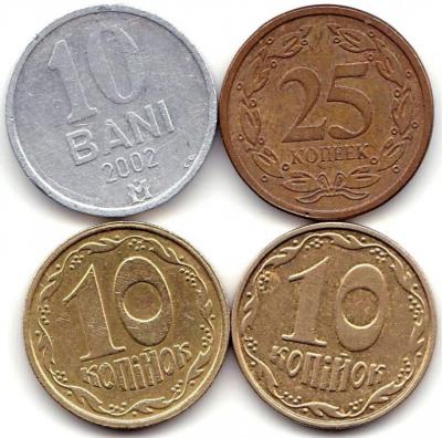 Молдова и Украина - 4 монеты.jpg