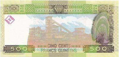 Гвинея 500 франков 2012 год. UNC (50) 2.jpg