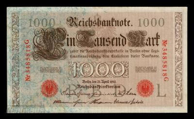 Германия, 1000 марок 1910 года, XF (200) 2.jpg