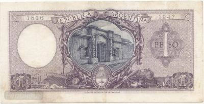 Аргентина 1 песо 1952 - 1955 гг. (70) 2.jpg