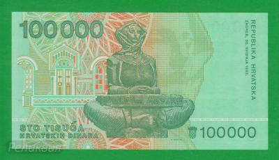 ХОРВАТИЯ. 100.000 динар 1993. UNC (50) 2.jpg