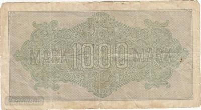 ГЕРМАНИЯ. 1000 марок 1922. Вод. знак - греческий орнамент. (100) 2.jpg