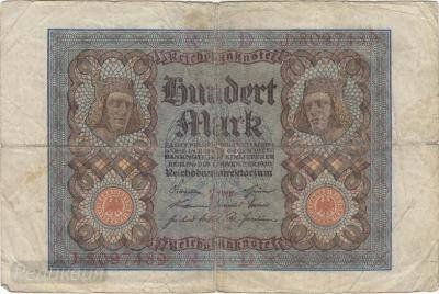 ГЕРМАНИЯ. 100 марок 1920. (100) 1.jpg