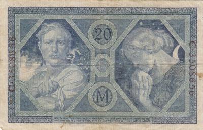 Германия 20 марок 1915г (80) 2.jpg