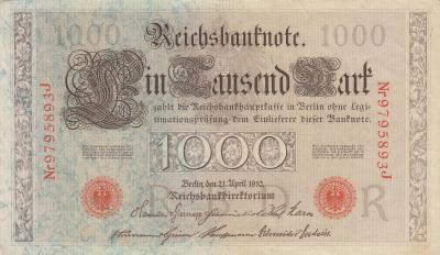 Германия 1000 марок 1910г (красная печать) (150) 2.jpg