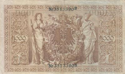 Германия 1000 марок 1910г (зеленая печать) (150) 1.jpg
