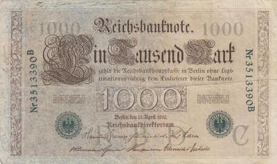 Германия 1000 марок 1910г (зеленая печать) (150) 2.jpg