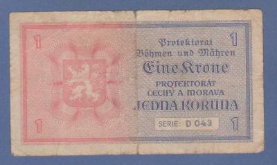 БОГЕМИЯ И МОРАВИЯ. 1940. 1 крона. (200) 2.jpg