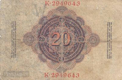ГЕРМАНИЯ. 20 марок 1914. (80) 2.jpg