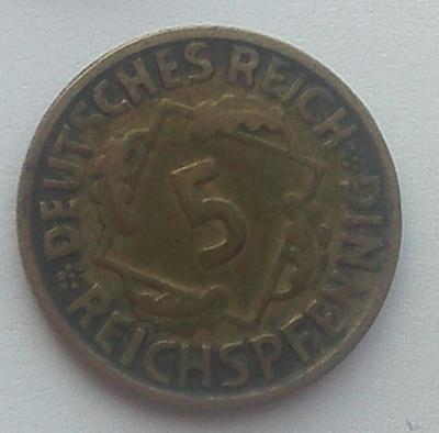 IMG02127Выст Германия 5 рейхспфенигов 1925 Д.jpg