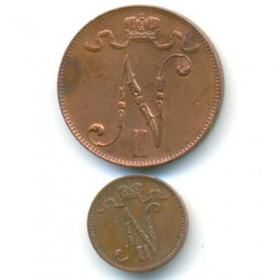 Лот монет 1, 5 пенни 1916 г. Россия-Финляндия  2.jpg