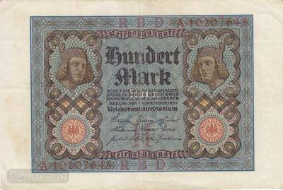 ГЕРМАНИЯ. 100 марок 1920. (100) 1.jpg