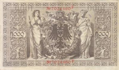 ГЕРМАНИЯ. 1000 марок 1910. (150) 1.jpg