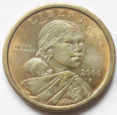 1 доллар 2000 год Индианка. Орел P 145.JPG