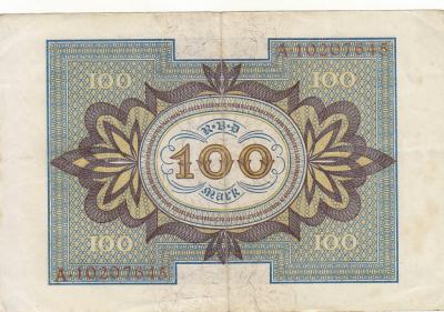 ГЕРМАНИЯ. 100 марок 1920. (100) 2.jpg