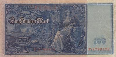 ГЕРМАНИЯ. 100 марок 1910. (180) 2.jpg